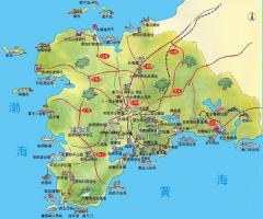 Dalian Lvshun Port Arthur Rock Fort Map